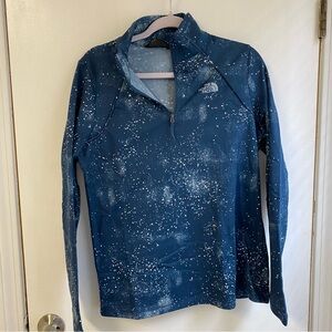 North face women’s large quarter zip brushed